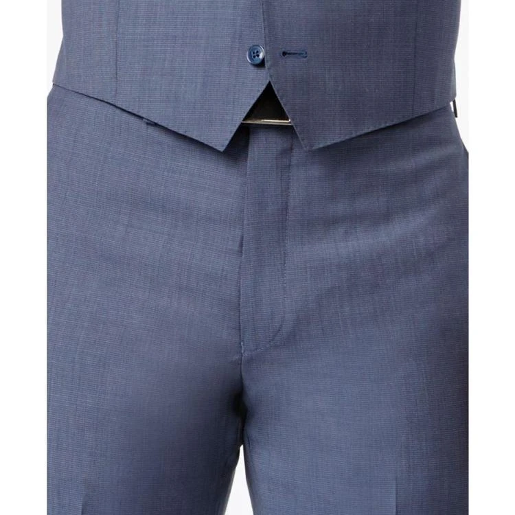 Men's Extra-Slim Fit Light Blue Neat Vested Suit 商品