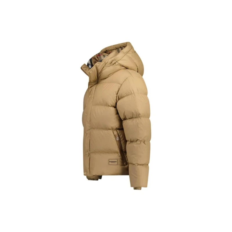 BURBERRY博柏利 时尚冬季保暖长袖连帽羽绒服 80910931 男女同款情侣款 驼色 商品
