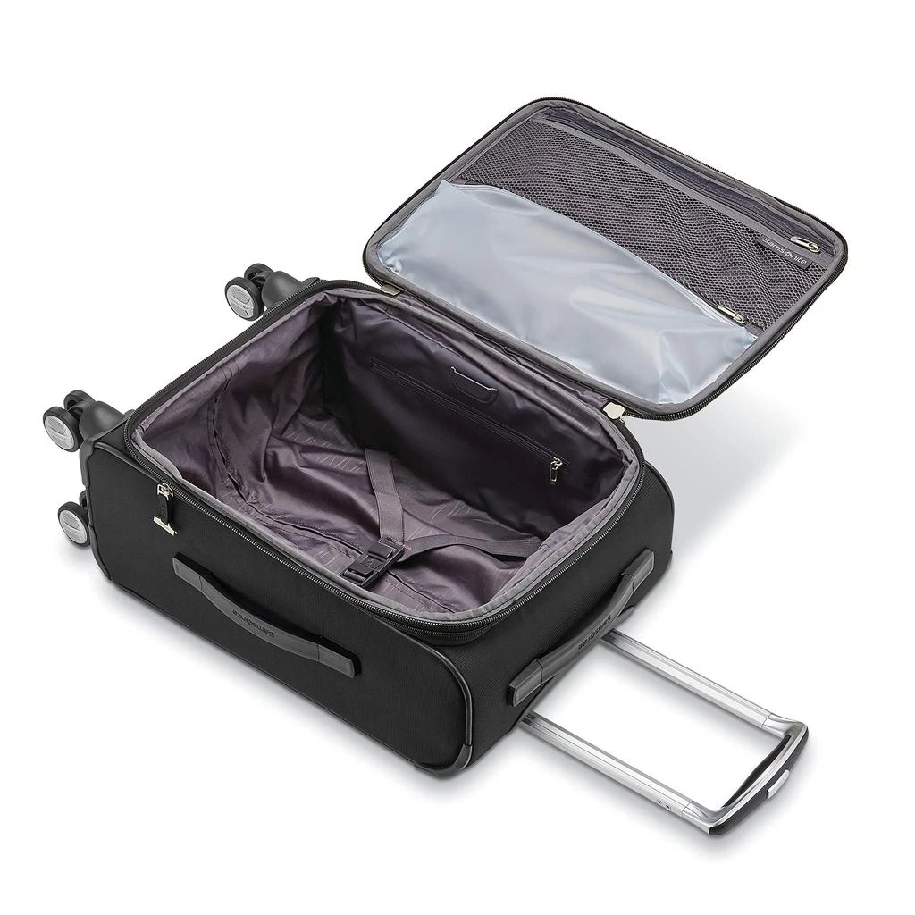 商品Samsonite|Samsonite Solyte DLX Softside Expandable Luggage with Spinner Wheels, Midnight Black, 2-Piece Set (20/25),价格¥1036-¥1985,第3张图片详细描述