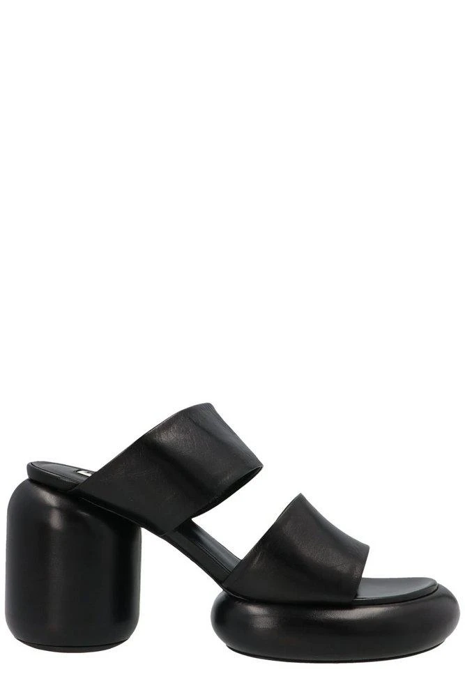 商品Jil Sander|Jil Sander Strapped Heeled Slides,价格¥2444,第1张图片