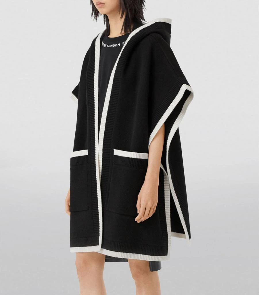 商品Burberry|Wool-Cashmere Logo Cape,价格¥10058,第3张图片详细描述