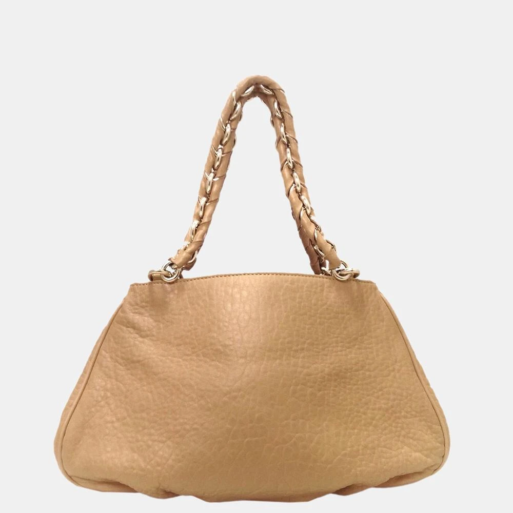 商品[二手商品] Fendi|Fendi Brown Mia Leather Shoulder Bag,价格¥4797,第3张图片详细描述