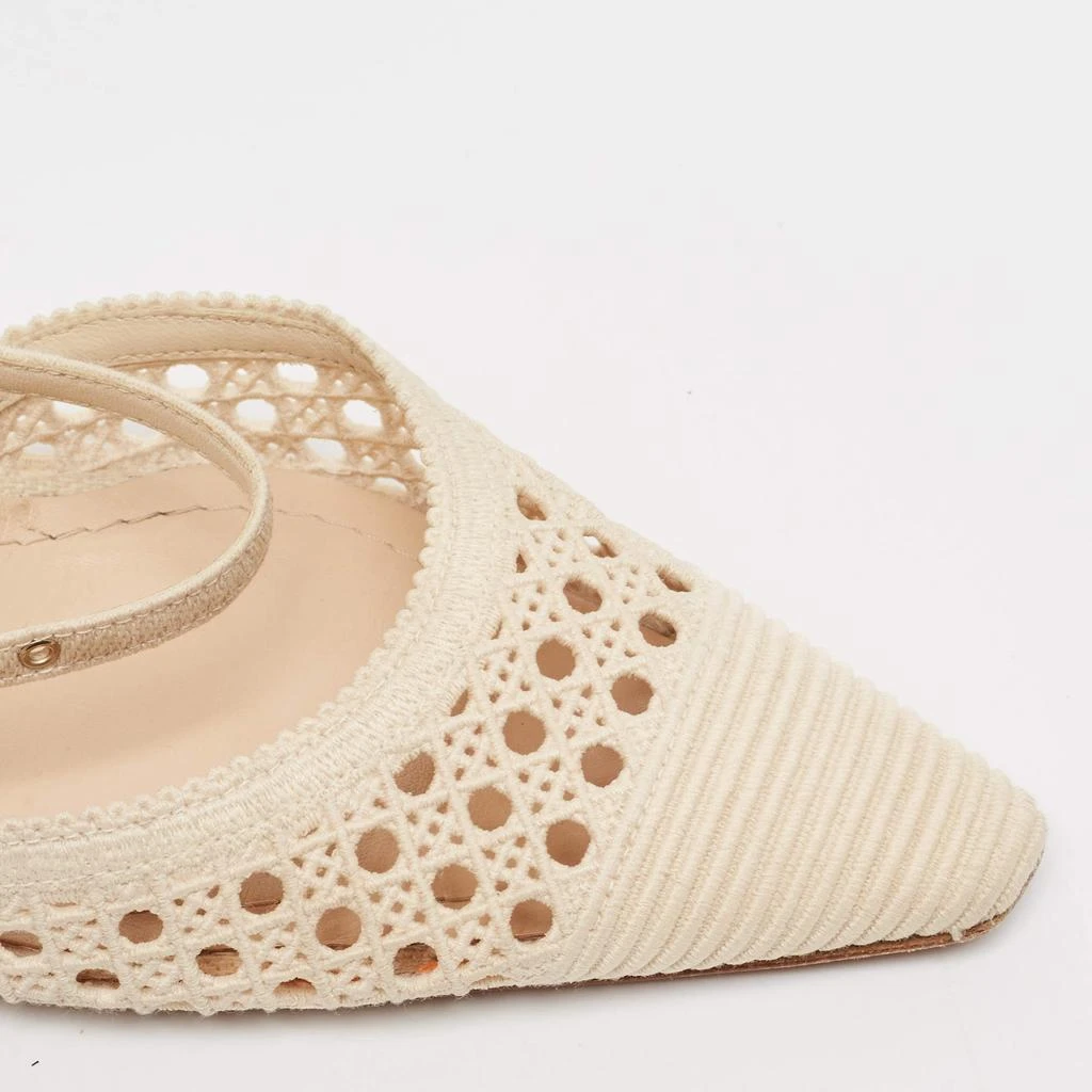 Dior Cream Embroidered Mesh Dior Capture Mules Size 39 商品