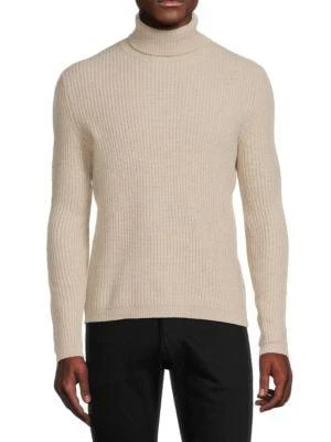 商品Saks Fifth Avenue|Ribbed Foldover Turtleneck Sweater,价格¥136,第1张图片