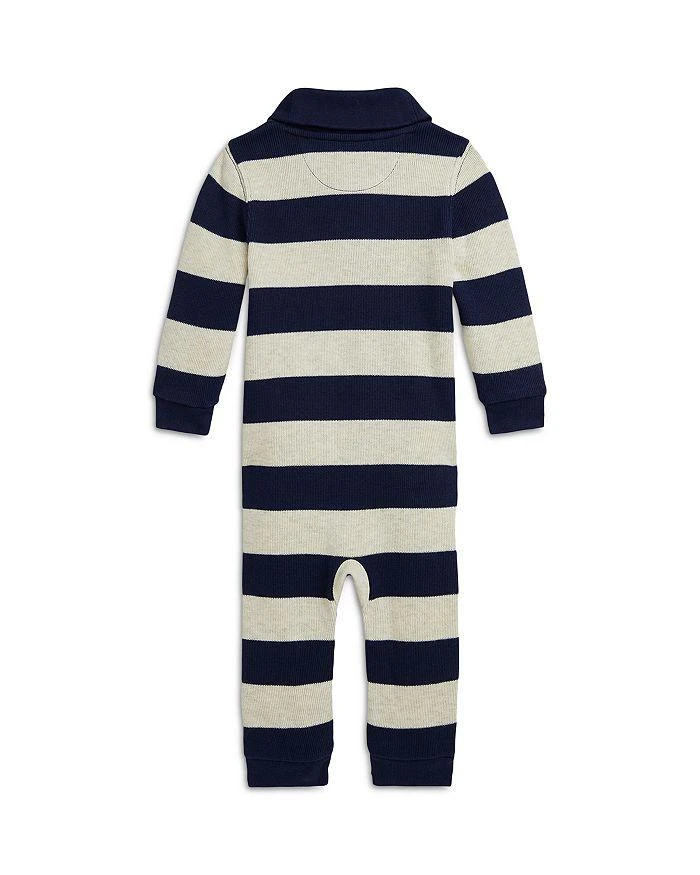 商品Ralph Lauren|Polo Boys' French-Rib Cotton Shawl-Collar Coverall - Baby,价格¥249,第2张图片详细描述