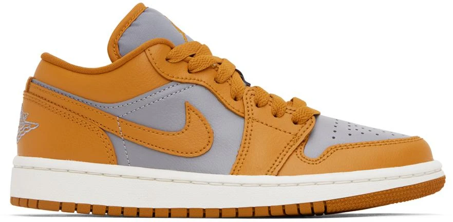 商品Jordan|Orange & Gray Air Jordan 1 Low Sneakers,价格¥1291,第1张图片