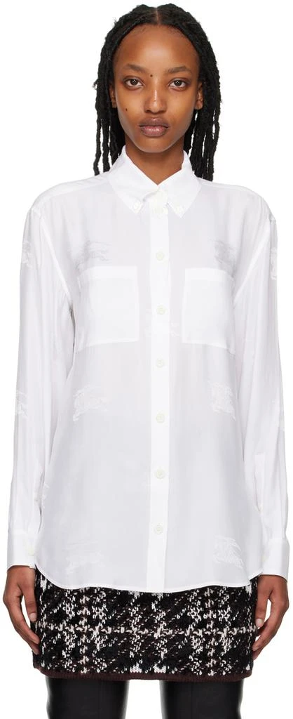 商品Burberry|白色 EKD 衬衫,价格¥18073,第1张图片