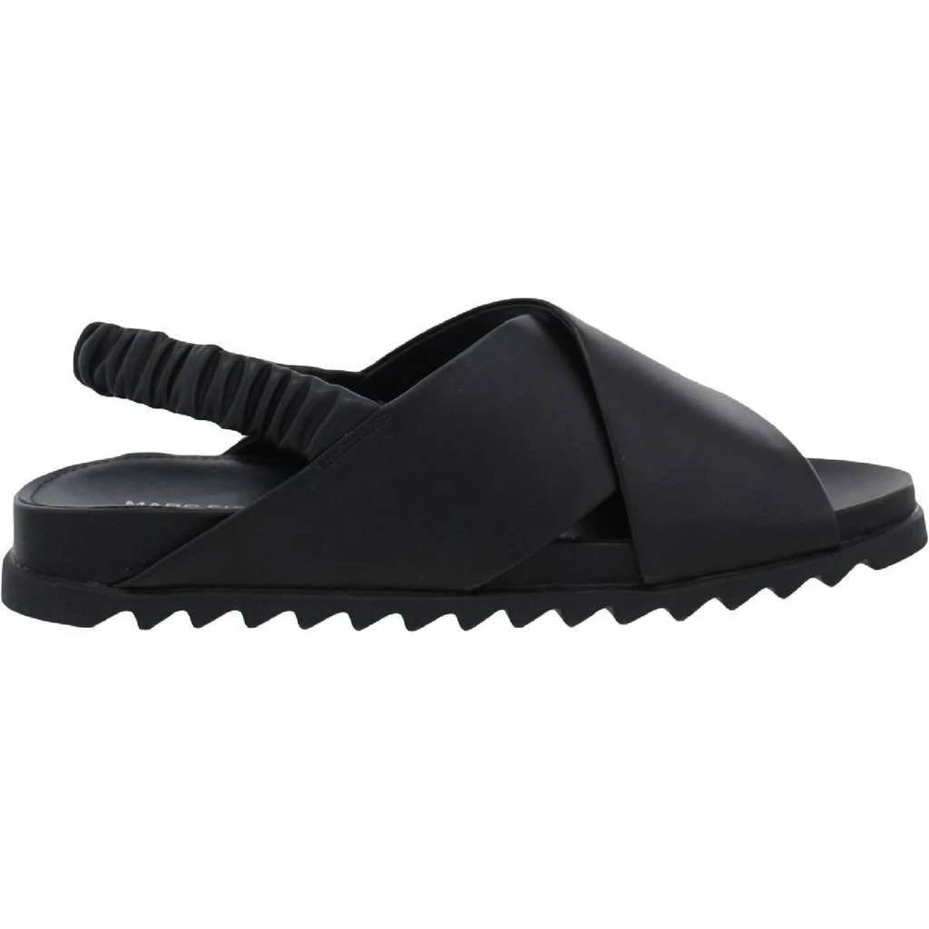商品Marc Fisher|Marc Fisher Womens Jivin Faux Leather Strappy Flat Sandals,价格¥100,第3张图片详细描述