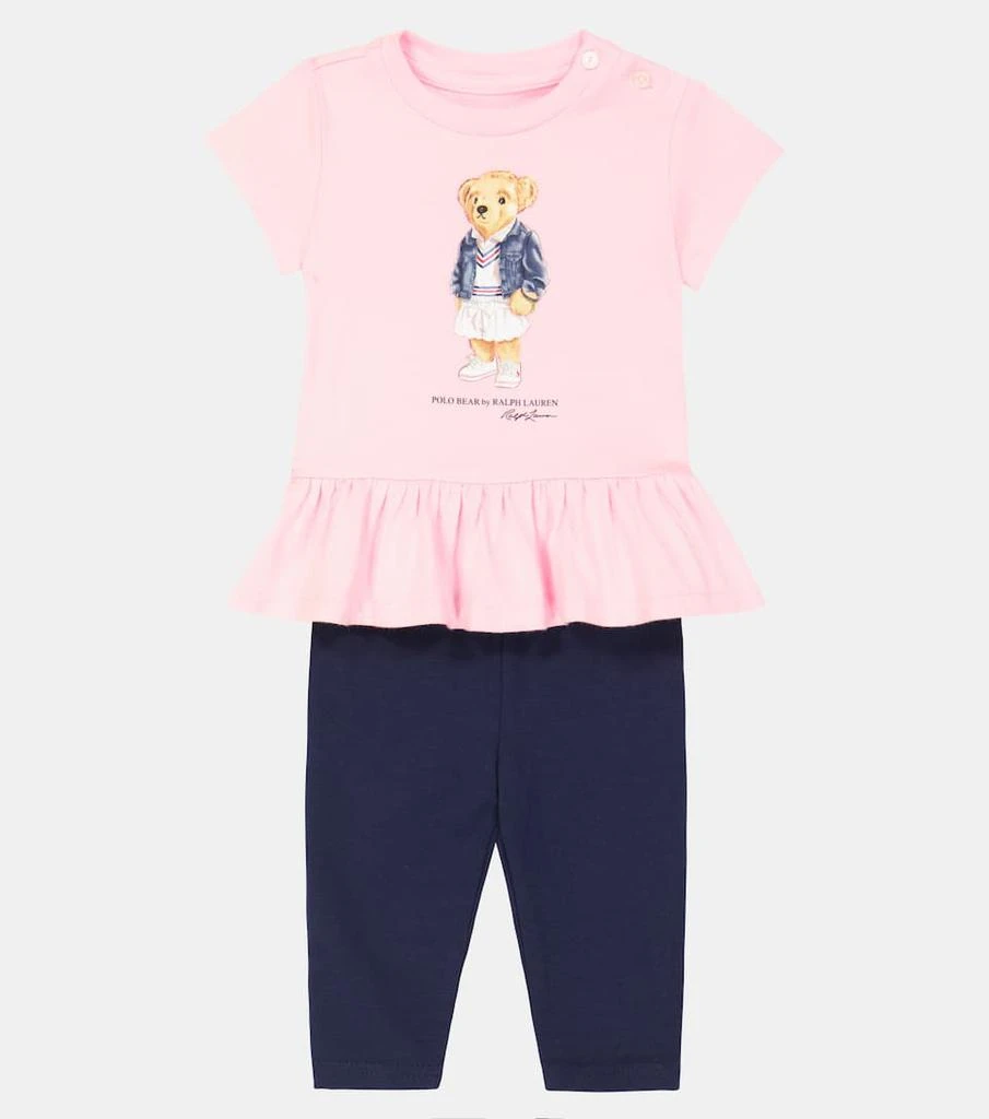 商品Ralph Lauren|Baby Polo Bear T-shirt and leggings set,价格¥540,第2张图片详细描述