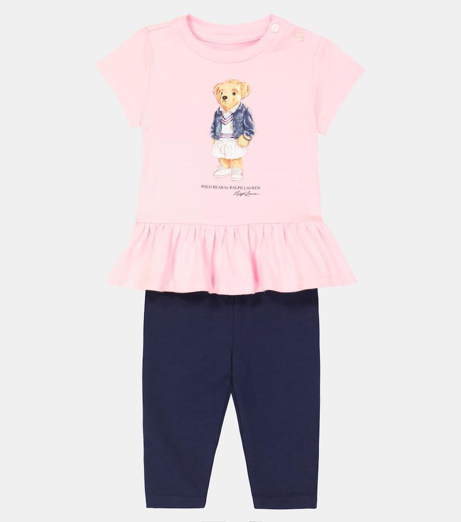 商品Ralph Lauren|Baby Polo Bear T-shirt and leggings set,价格¥472,第4张图片详细描述