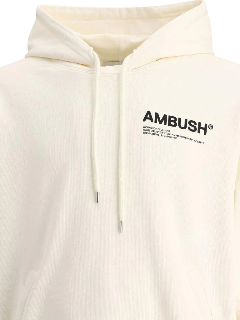 商品Ambush|Ambush Logo Printed Drawstring Hoodie,价格¥1151,第3张图片详细描述