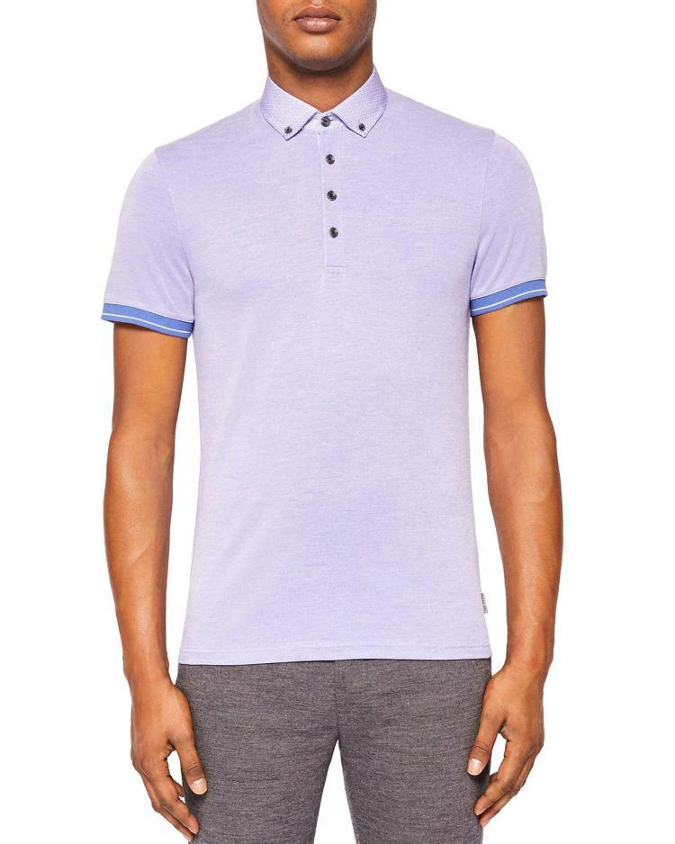 商品Ted Baker London|Branin Woven Collar Oxford Regular Fit Polo,价格¥644,第1张图片