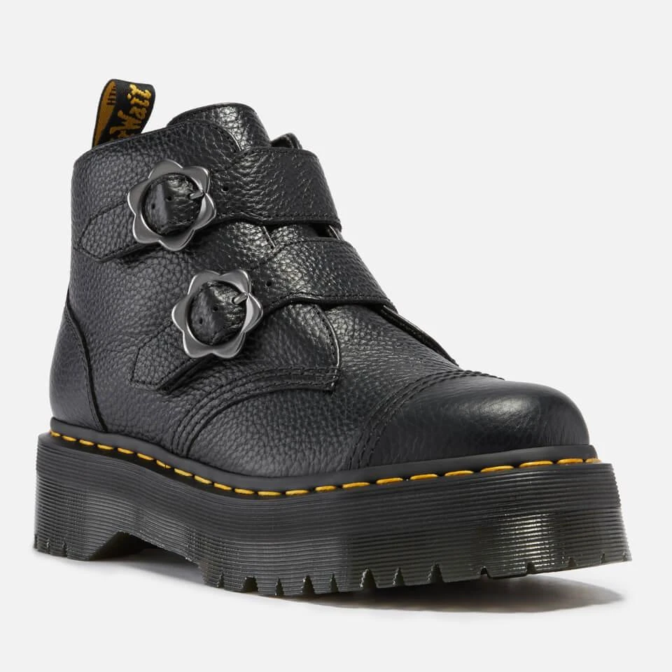 商品Dr. Martens|DR. MARTENS DEVON LEATHER ANKLE BOOTS,价格¥604,第2张图片详细描述