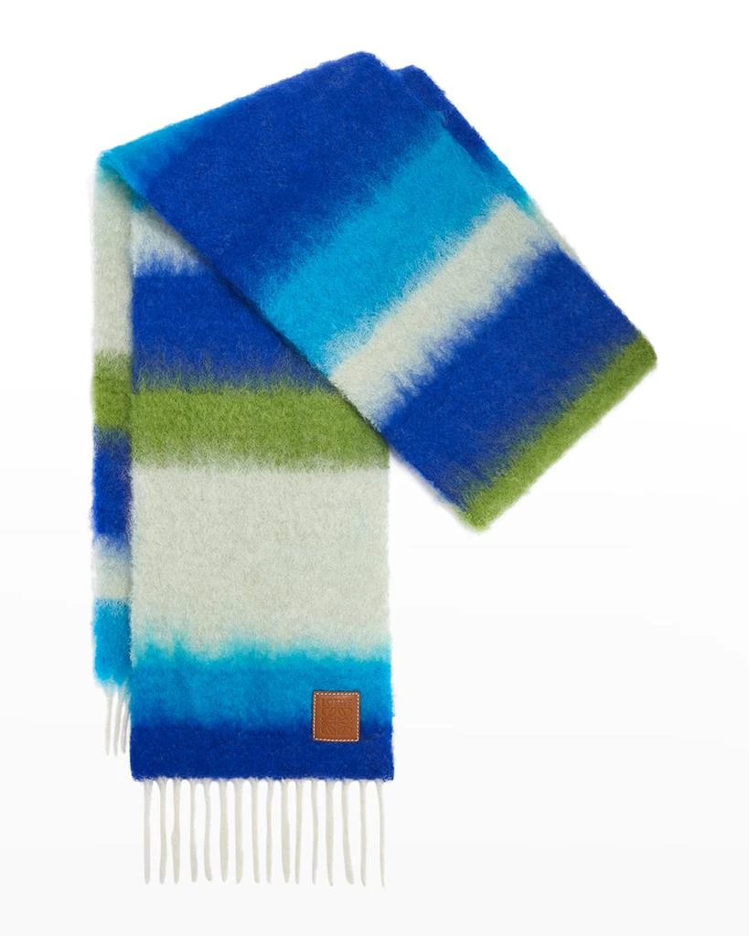 商品Loewe|Striped Mohair Scarf,价格¥2471,第1张图片