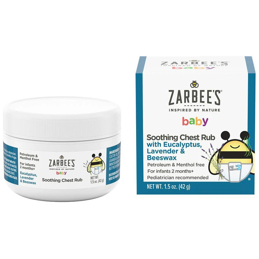 商品ZarBee's Naturals|婴儿舒缓胸部磨砂膏，桉树，薰衣草，不含香料 ,价格¥64,第2张图片详细描述