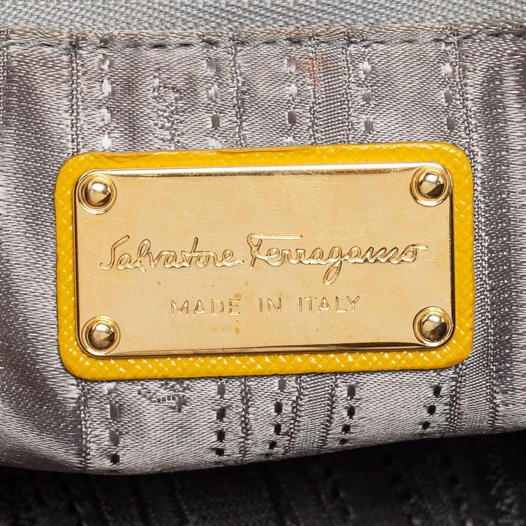 Salvatore Ferragamo Yellow Saffiano Leather Darina Satchel 商品