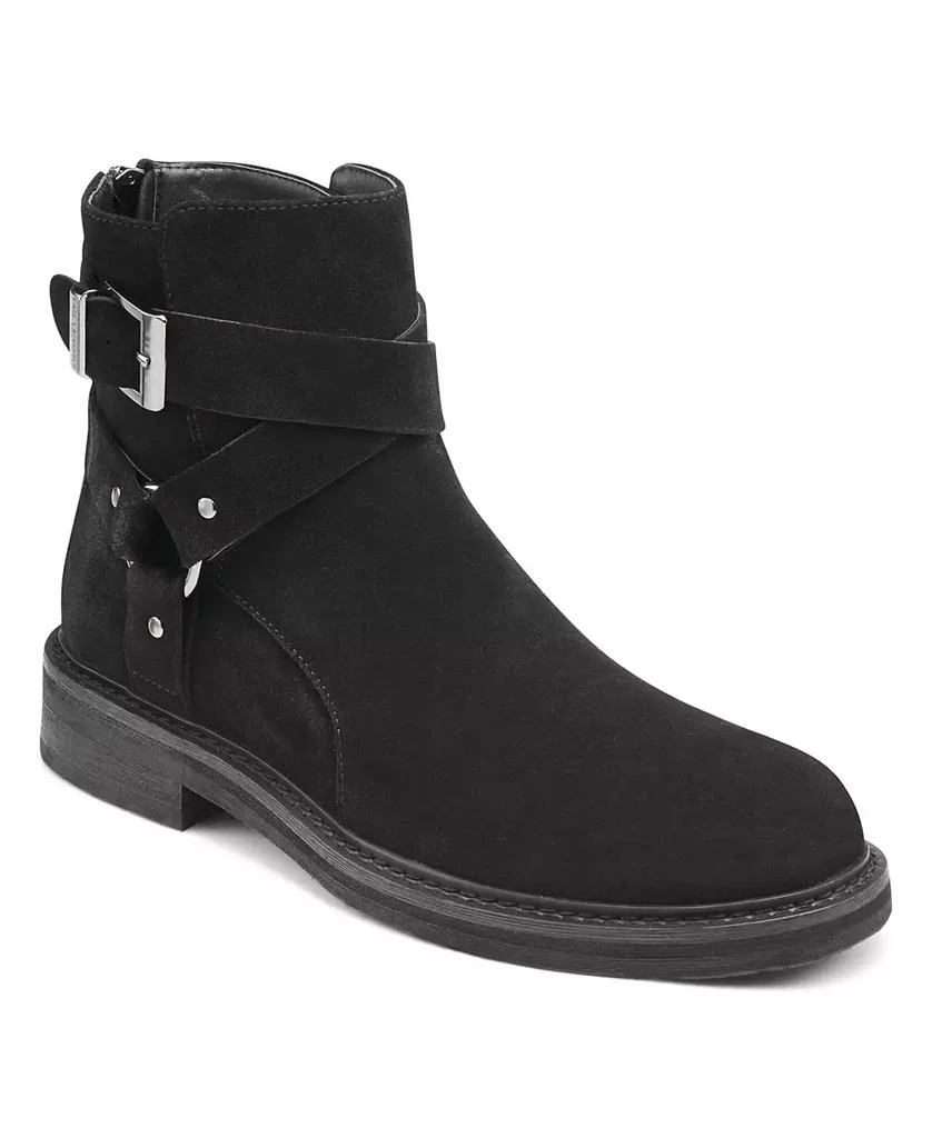 商品Karl Lagerfeld Paris|Karl Lagerfeld Men's Suede Harness Tire Tread Sole Boot,价格¥1402,第1张图片