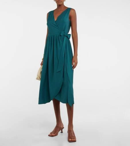 商品Vince|Wrap-front midi dress,价格¥2119,第2张图片详细描述