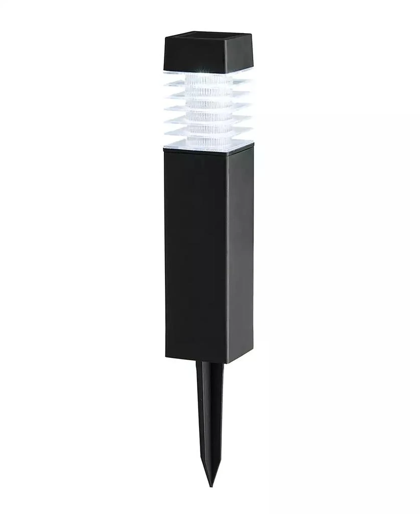 商品Glitzhome|15.25" H Set of 6 Solar Powered Transparent Texture Lens Pathway Stake Light,价格¥564,第5张图片详��细描述