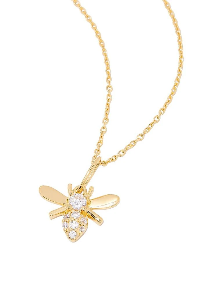商品brook & york|Adeline 14K-Yellow-Gold Vermeil & Cubic Zirconia Bee Pendant Necklace,价格¥814,第3张图片详细描述
