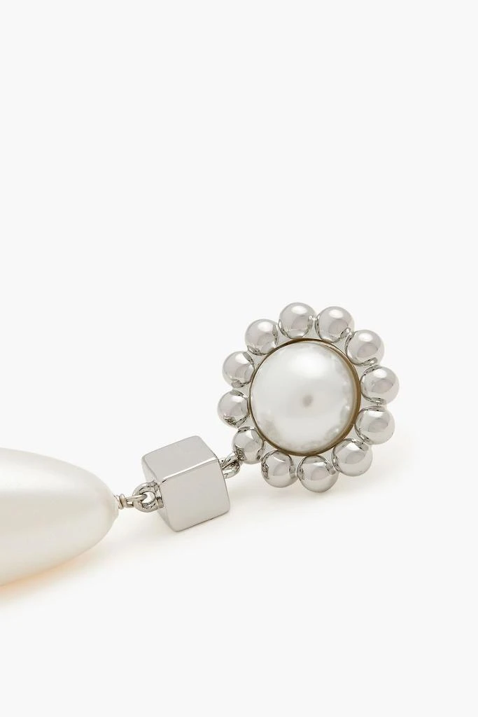 商品shrimps|Silver-tone faux pearl earrings,价格¥540,第5张图片详细描述