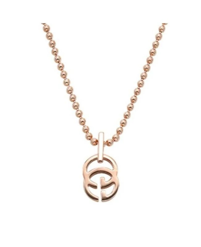 商品Gucci|Gucci Running G 45cm 18K Rose Gold Double G Women's Pendant YBB35712000200U,价格¥5601,第2张图片详细描述