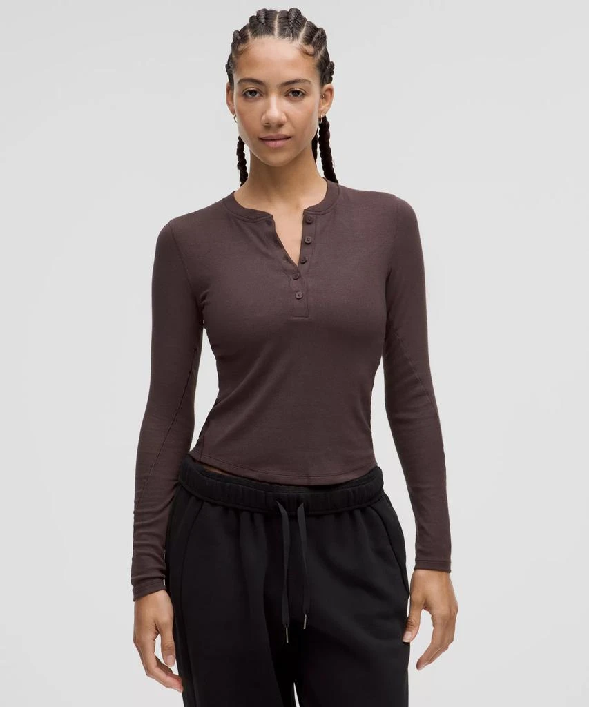 商品Lululemon|Hold Tight Long-Sleeve Henley,价格¥402,第1张图片