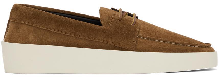 Brown Suede Boat Shoes商品第1张图片规格展示