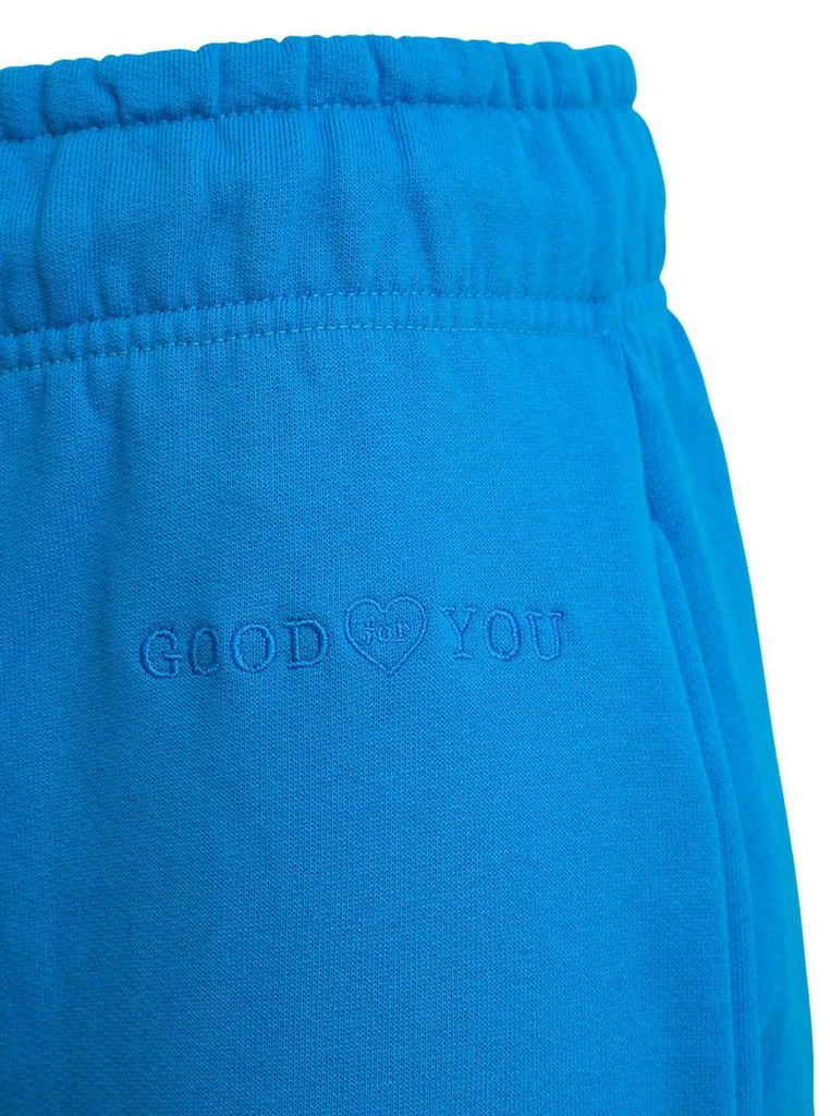 商品IRENEISGOOD|Light Blue Cotton Joggers with Embossed Logo,价格¥1207,第3张图片详细描述