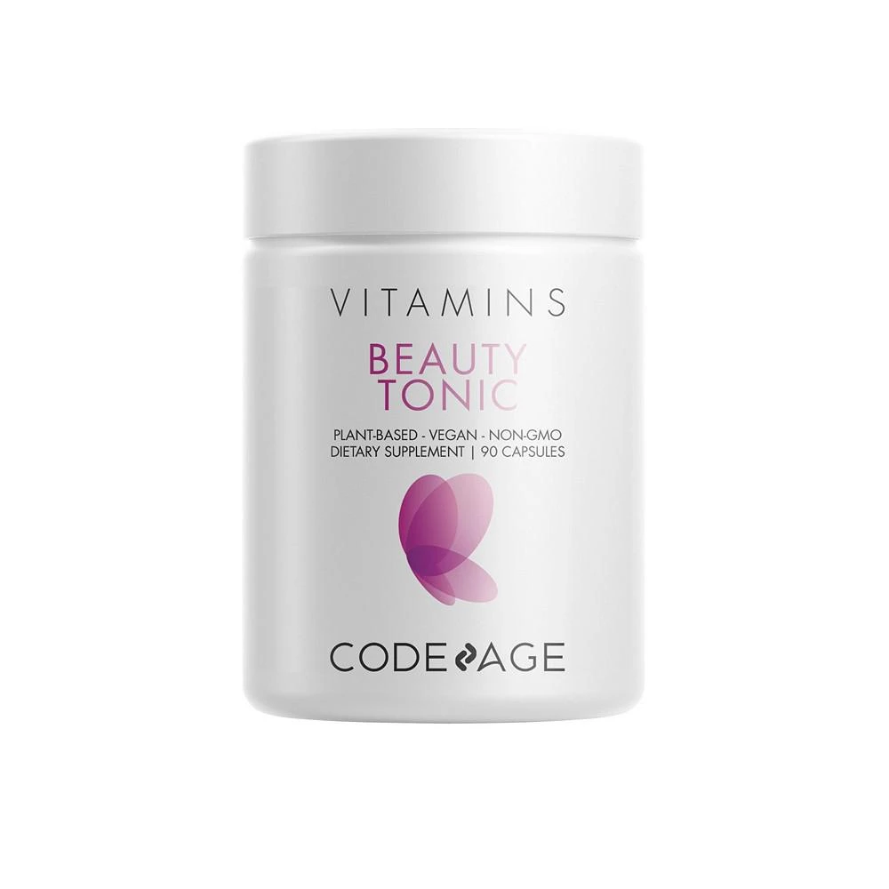 商品Codeage|Beauty Tonic, Biotin, Vitamin C & E,  Vegan Collagen Builder Daily Supplement - 90ct,价格¥224,第1张图片
