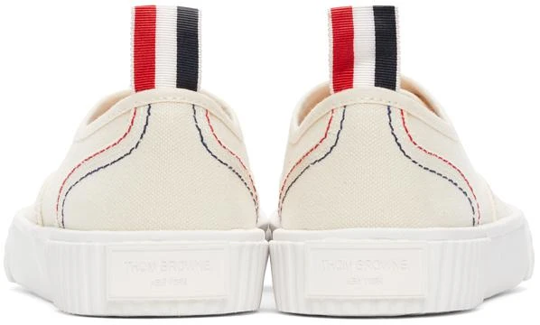 商品Thom Browne|Off-White Heritage Vulcanized Sneakers,价格¥2098,第4张图片详细描述