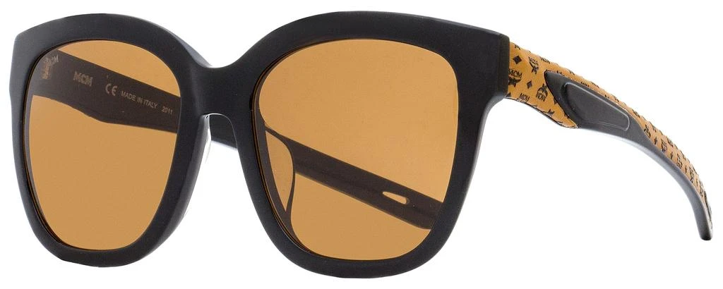 商品MCM|MCM Women's Visetos Sunglasses MCM697SLA 003 Black/Cognac Visetos 56mm,价格¥628,第1张图片