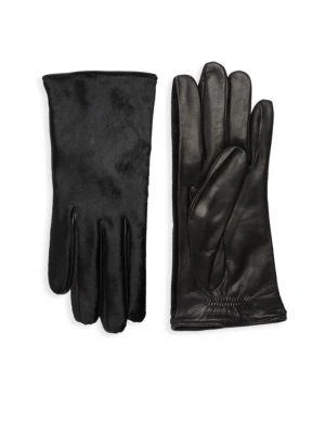 商品Portolano|Dyed Calf Hair Leather Gloves,价格¥1000,第1张图片