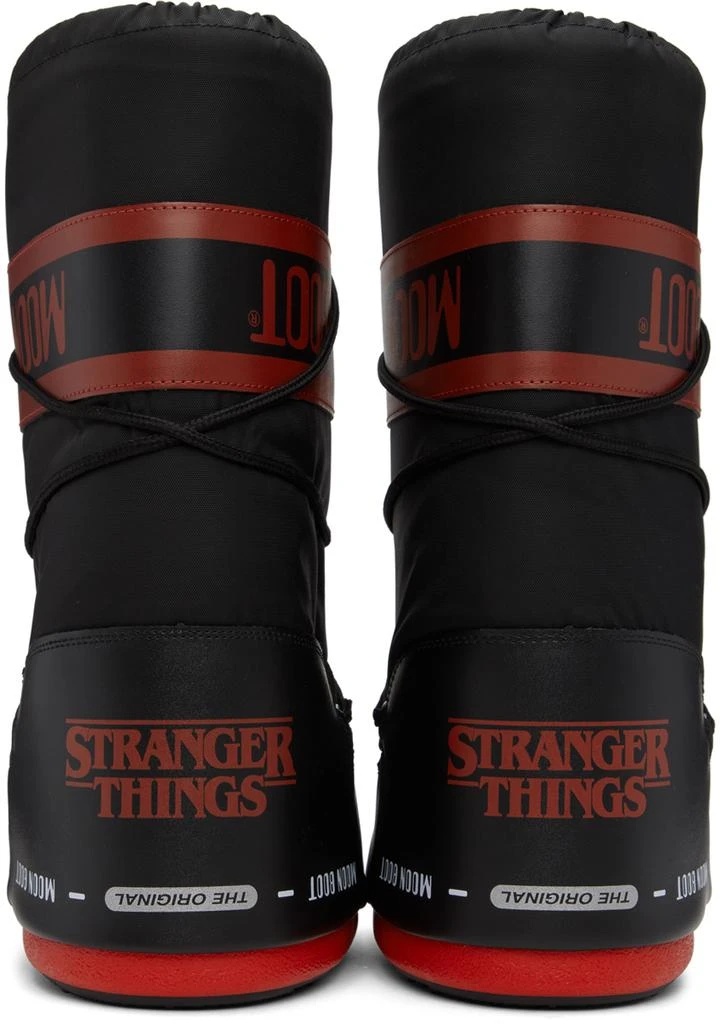 商品Moon Boot|Black & Red Stranger Things Upside Down Boots,价格¥747,第2张图片详细描述