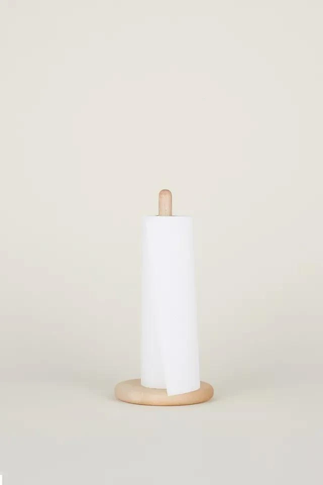 商品Hawkins New York|Hawkins New York Simple Maple Wood Paper Towel Holder,价格¥485,第1张图片