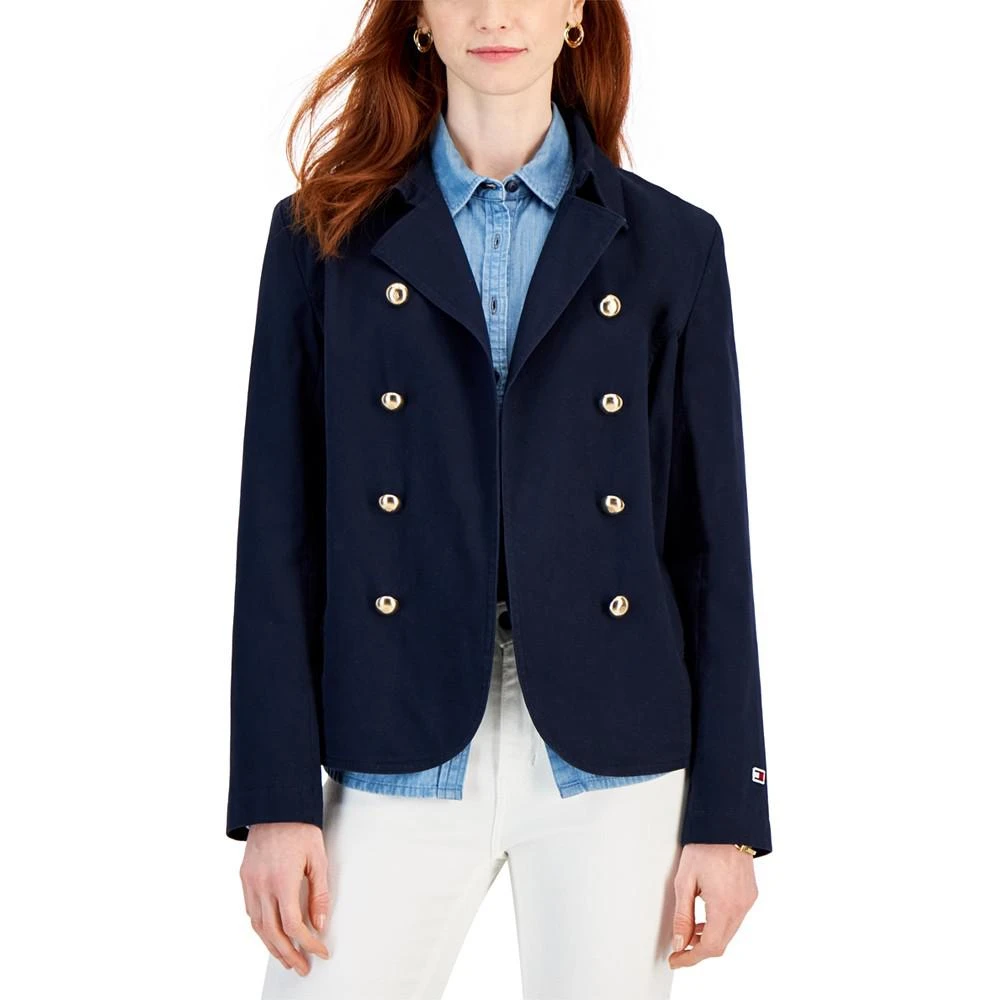 商品Tommy Hilfiger|Women's Double-Breasted Open-Front Jacket,价格¥717,第1张图片