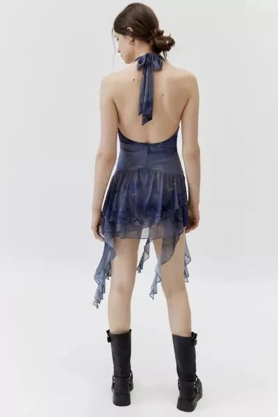 商品Urban Outfitters|UO Rosa Mesh Halter Mini Dress,价格¥673,第2张图片详细描述