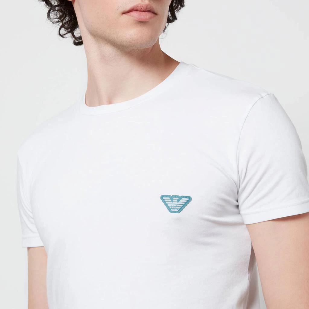 商品Emporio Armani|Emporio Armani Men's Shiny Logoband T-Shirt - White,价格¥236,第4张图片详细描述