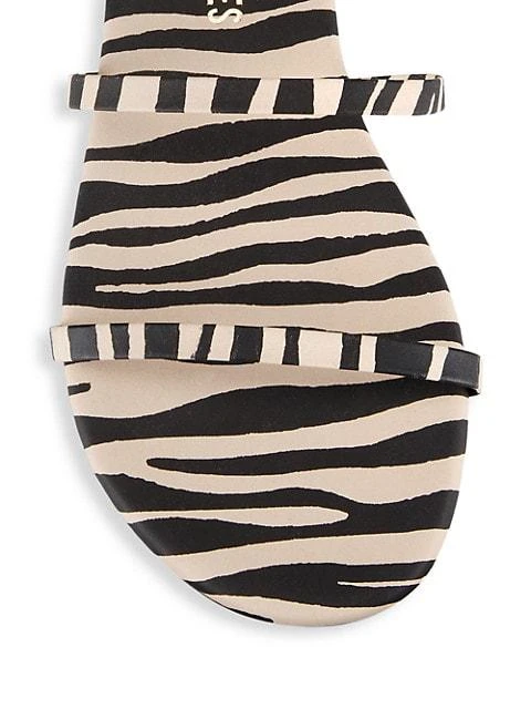 商品Tkees|Gemma Zebra-Print Leather Slides,价格¥282,第4张图片详细描述