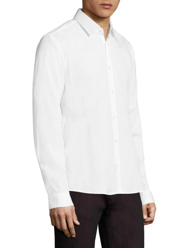 商品Hugo Boss|Resta Dotted Collar Slim-Fit Shirt,价格¥470,第3张图片详细描述