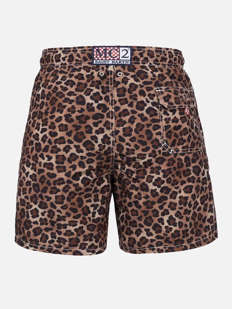 商品Mc2 Saint Barth|Man Mid-length Gustavia Swim-shorts With Animalier Print,价格¥1470,第2张图片详细描述