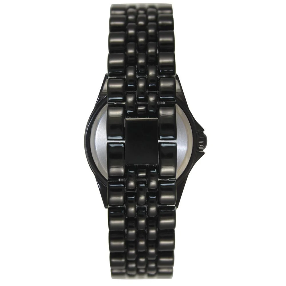 商品Jessica Simpson|Women's Camo Pave Crystal Black Tone Bracelet Watch 37mm,价格¥487,第3张图片详细描述