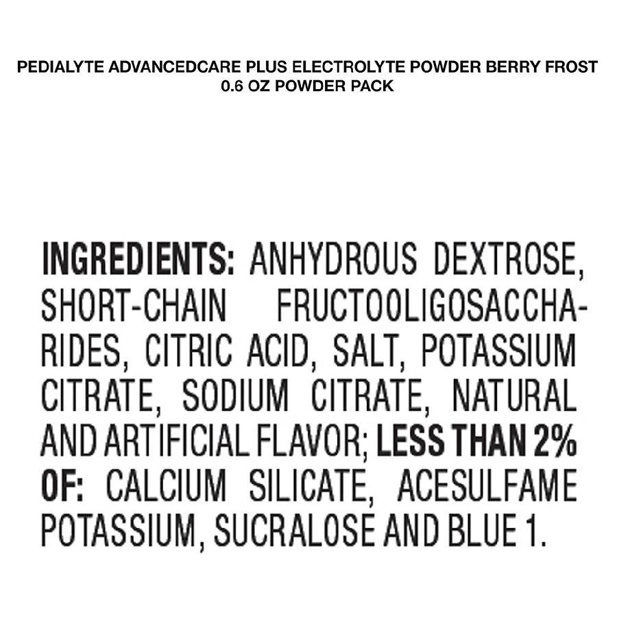 商品Pedialyte|AdvancedCare Plus Electrolyte Powder Berry Frost,价格¥121,第2张图片详细描述