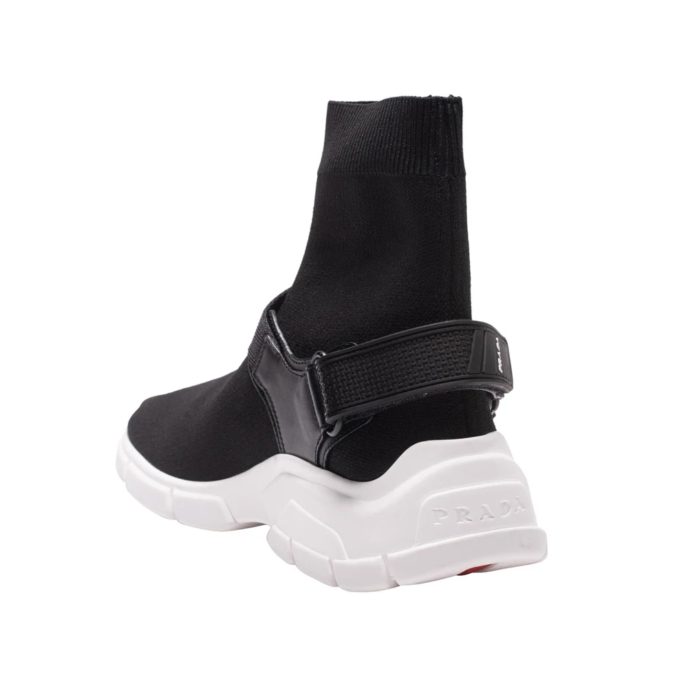 PRADA 女士黑色织物高帮运动鞋 1T942I-3KJO-F0967 商品