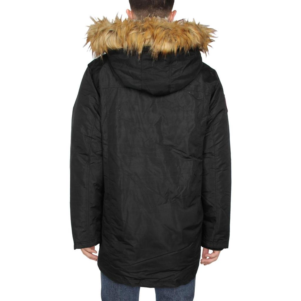 Mens Warm Cold Weather Parka Coat商品第2张图片规格展示