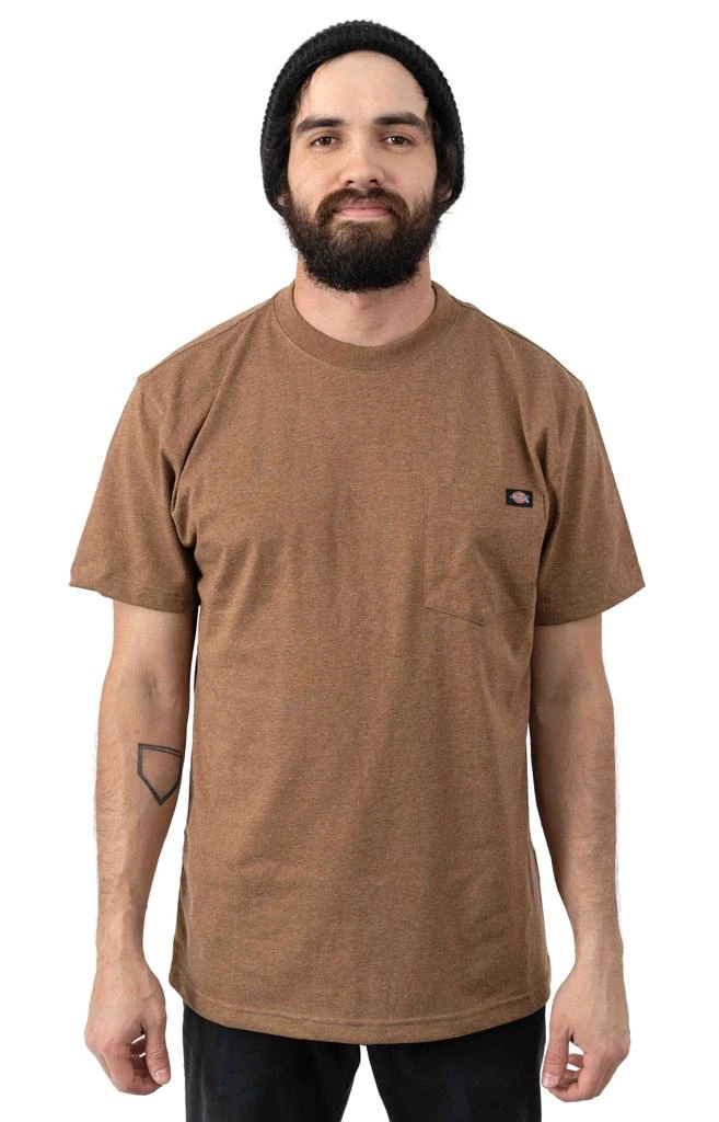 商品DICKIES|(WS450HBDH) S/S Heavyweight T-Shirt - Brown Duck Single Dye Heather,价格¥58,第1张图片