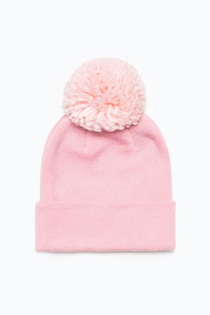 商品HYPE ACCESSORIES|HYPE KIDS PINK BOBBLE SCRIPT BEANIE,价格¥84,第2张图片详细描述