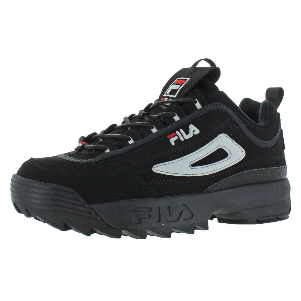 商品Fila|Fila Mens Disruptor II Faux Leather Mid Top Casual Shoes,价格¥292,第1张图片