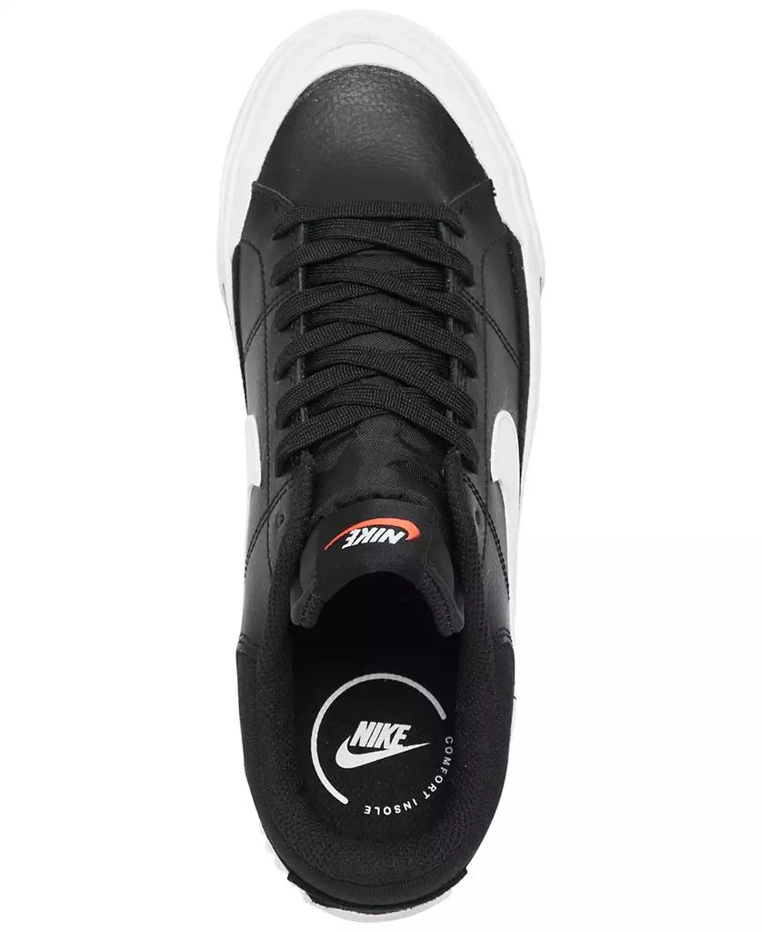 商品NIKE|Women's Court Legacy Lift Platform Casual Sneakers from Finish Line,价格¥757,第5张图片详细描述