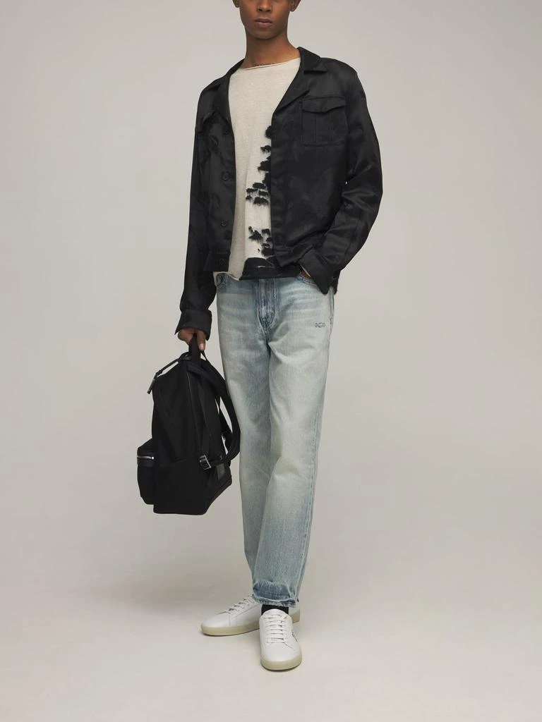 商品Yves Saint Laurent|Embroidered Detail Canvas Backpack,价格¥10875,第1张图片